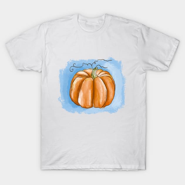 Denizko Orange pumpkin T-Shirt by denizko